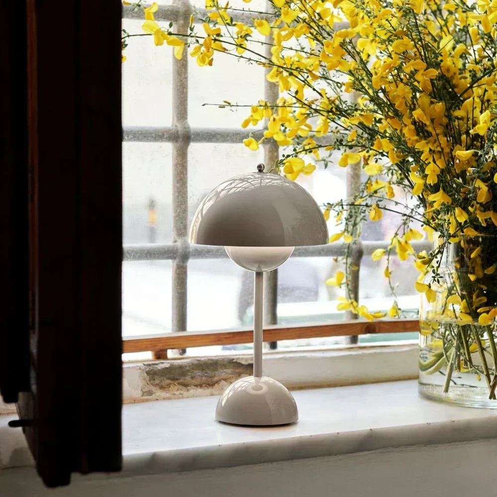 Wireless Rechargeable Dimmable Sphere Globe Table Lamp