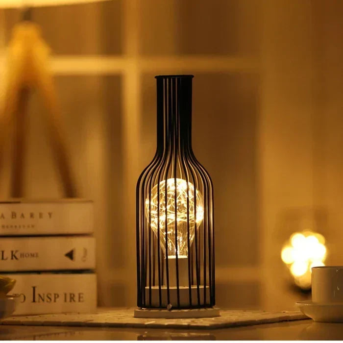 Sleek Modern Metal Fabric Contemporary Table Lamp