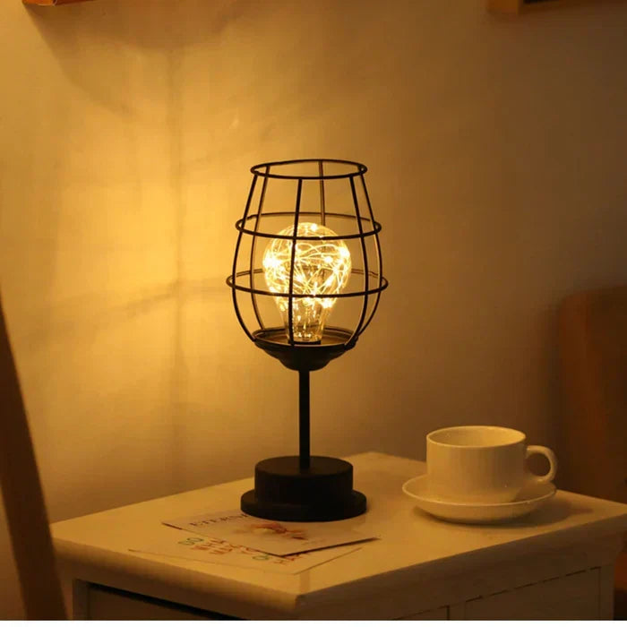 Sleek Modern Metal Fabric Contemporary Table Lamp