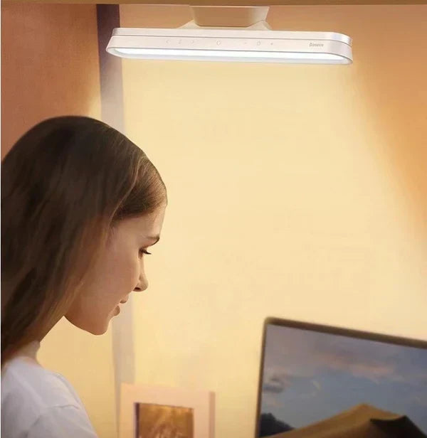 Foldable Magnetic Rotating Touch Sensor Rechargeable Desk Table Lamp