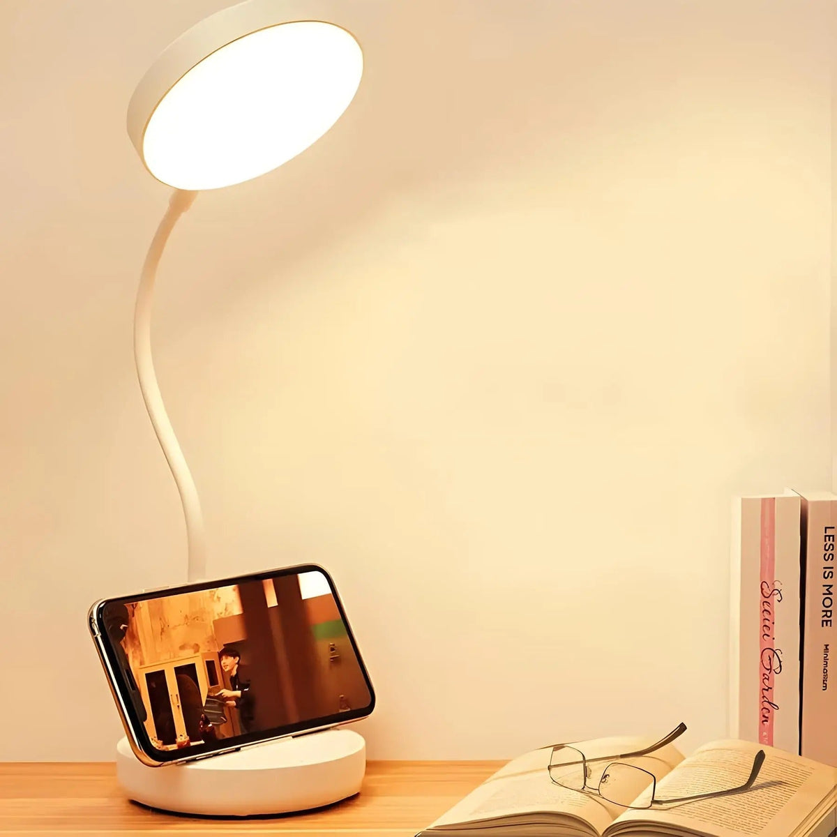 Adjustable Swan-Neck Rechargeable Touch Control Multi-Mode Desk Table Lamp