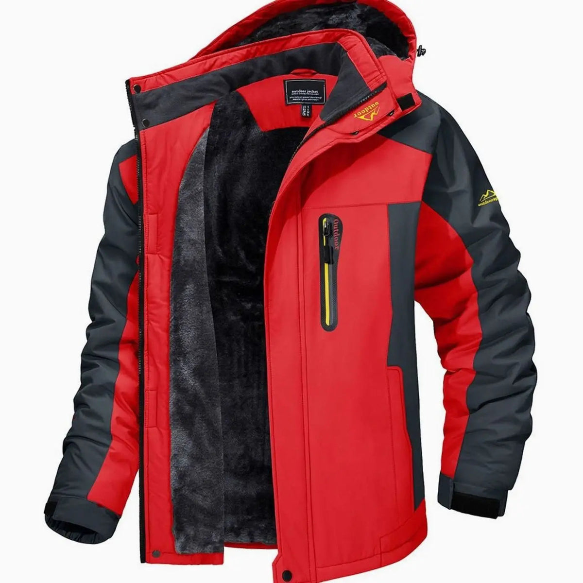 Men's Fleece-Lined Hooded Heavy-Duty Winter Jackets