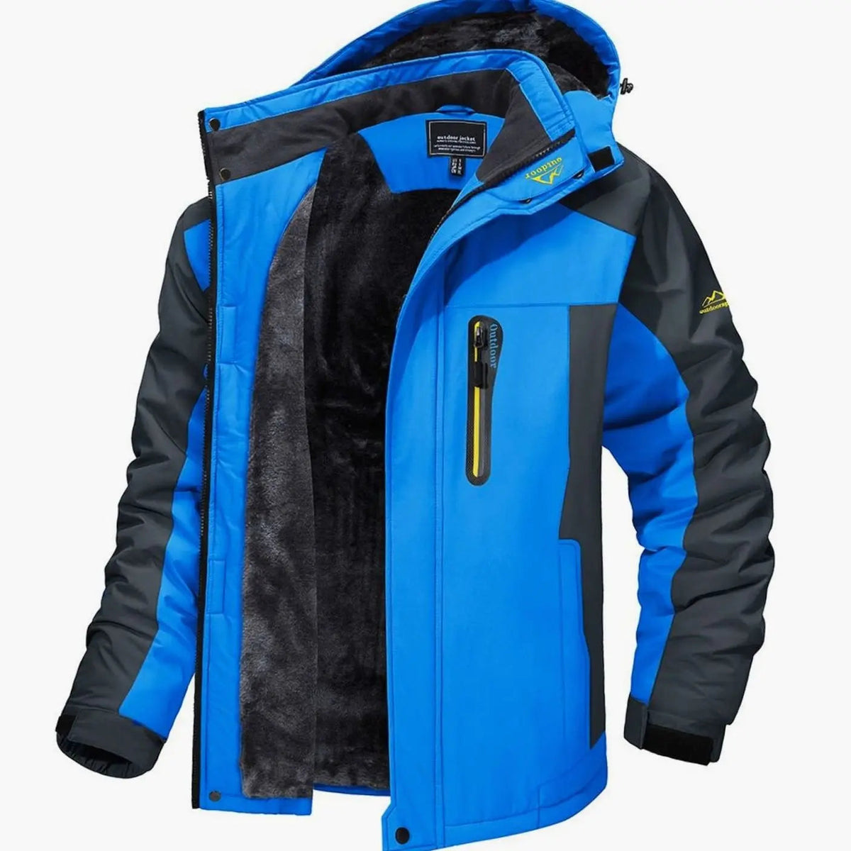 Men's Fleece-Lined Hooded Heavy-Duty Winter Jackets