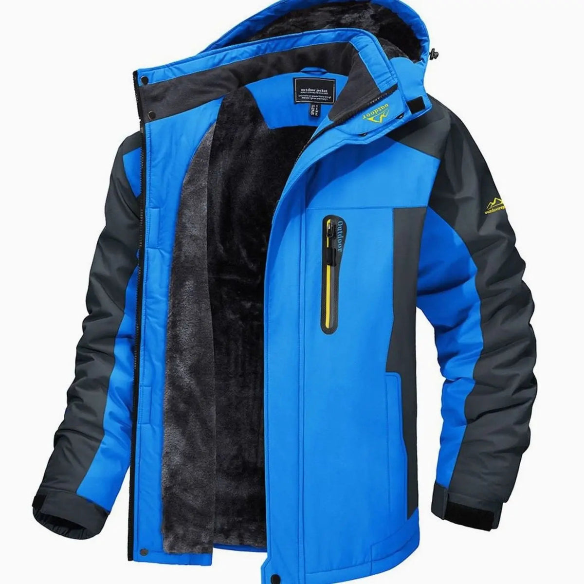 Men's Fleece-Lined Hooded Insulated Winter Jackets