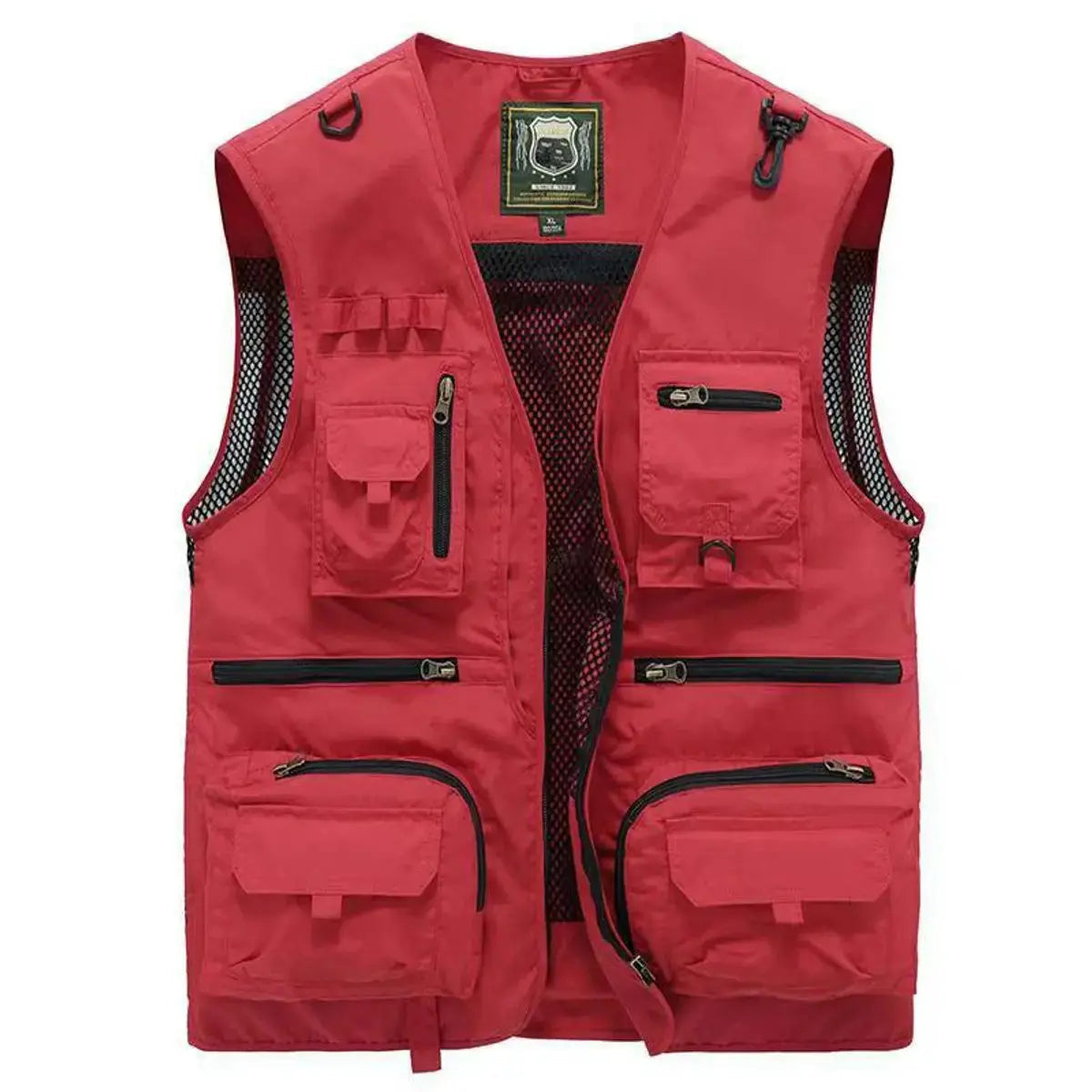 Mens Gilet Multi-Pocket Outdoor Fishing Vest for Autumn and Winter Layering