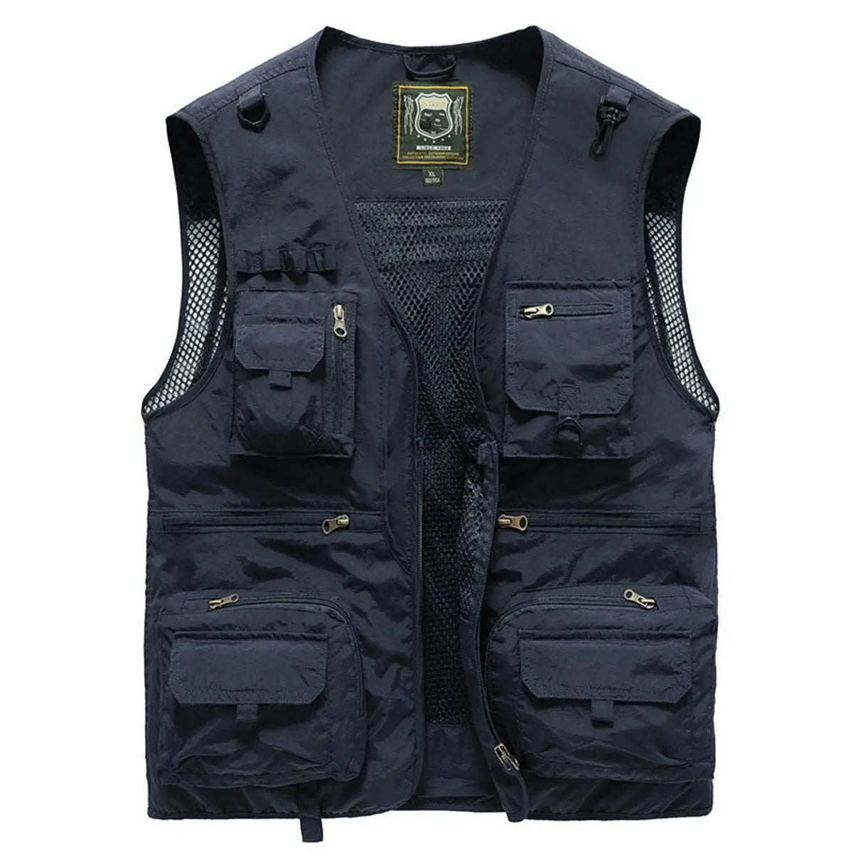 Mens Gilet Multi-Pocket Outdoor Fishing Vest for Autumn and Winter Layering