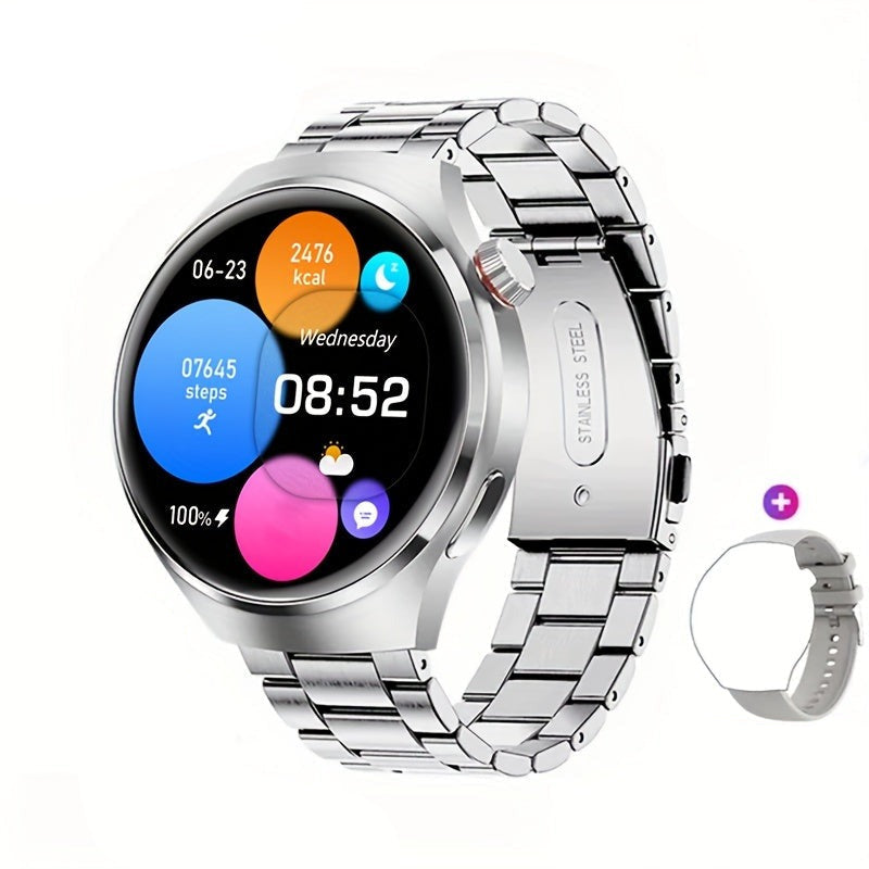 Round Touchscreen NFC GPS Fitness Tracker Smartwatch For Men