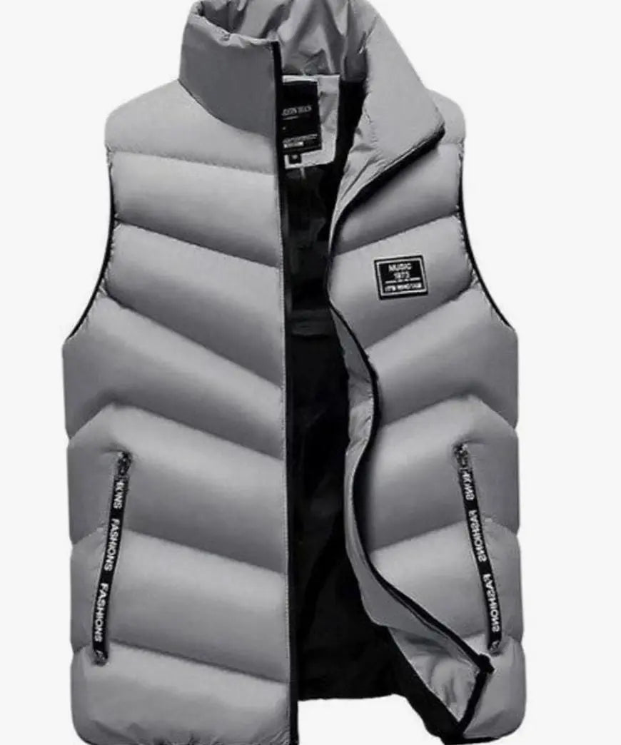 Men's Quilted Puffer Vest Sleeveless Padded Mens Coat