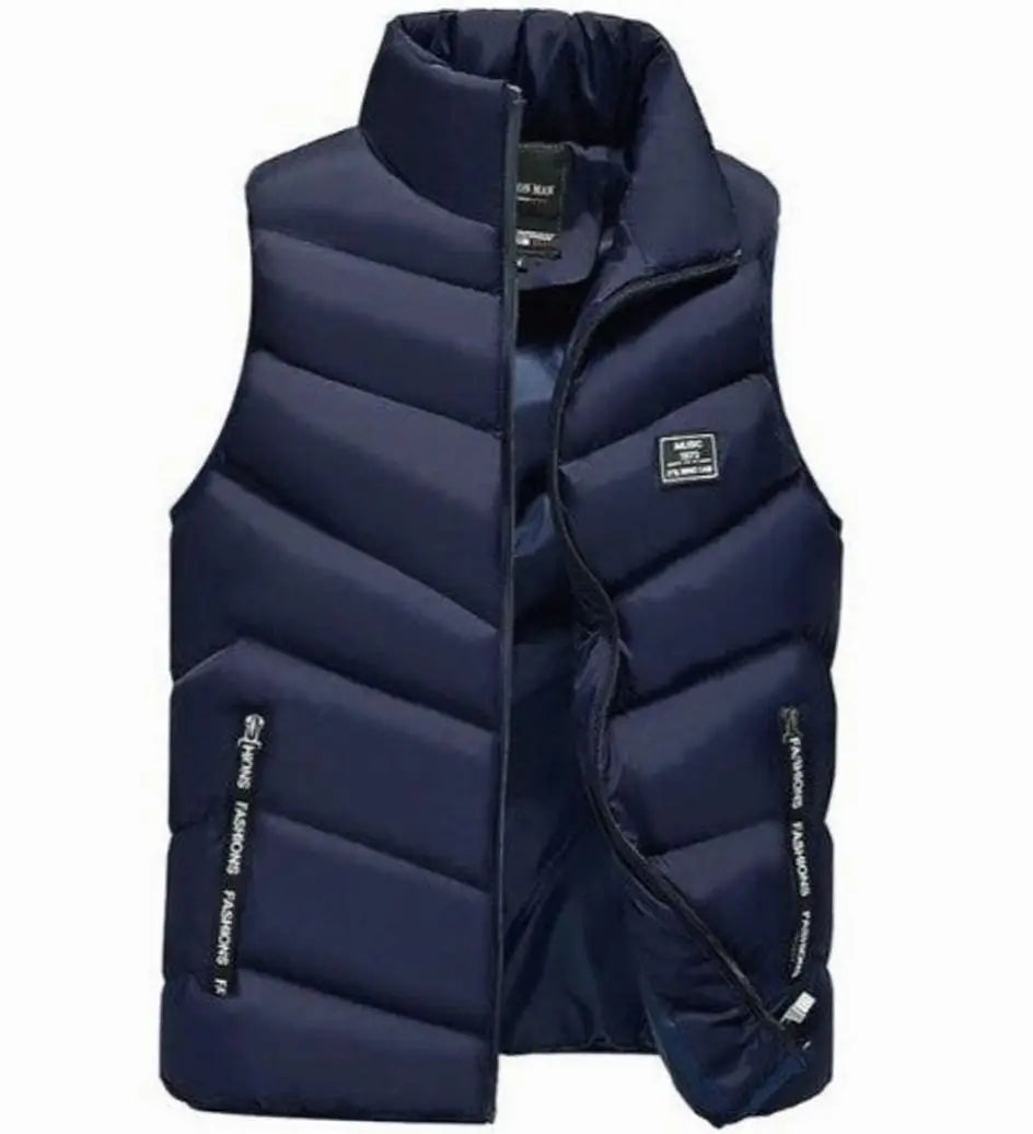 Men's Quilted Puffer Vest Sleeveless Padded Mens Coat