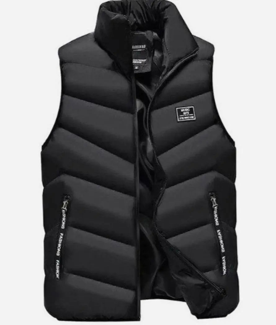Men's Quilted Puffer Vest Sleeveless Padded Mens Coat