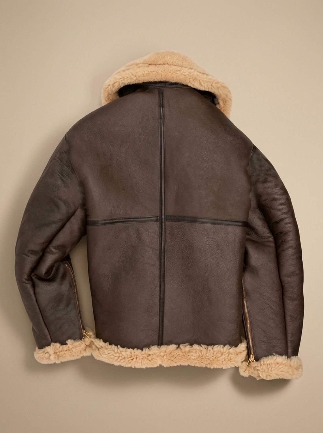Archie | Men's Sheepskin Bomber Leather Flying Jacket Shearling Collar