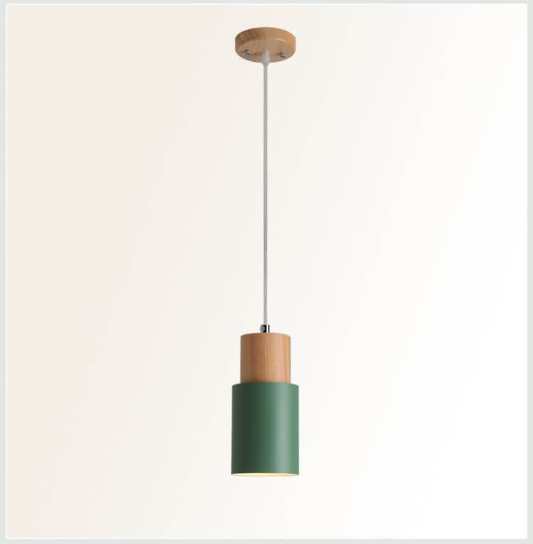 Minimalist Cylindrical Aluminium Adjustable Cable Pendant Light