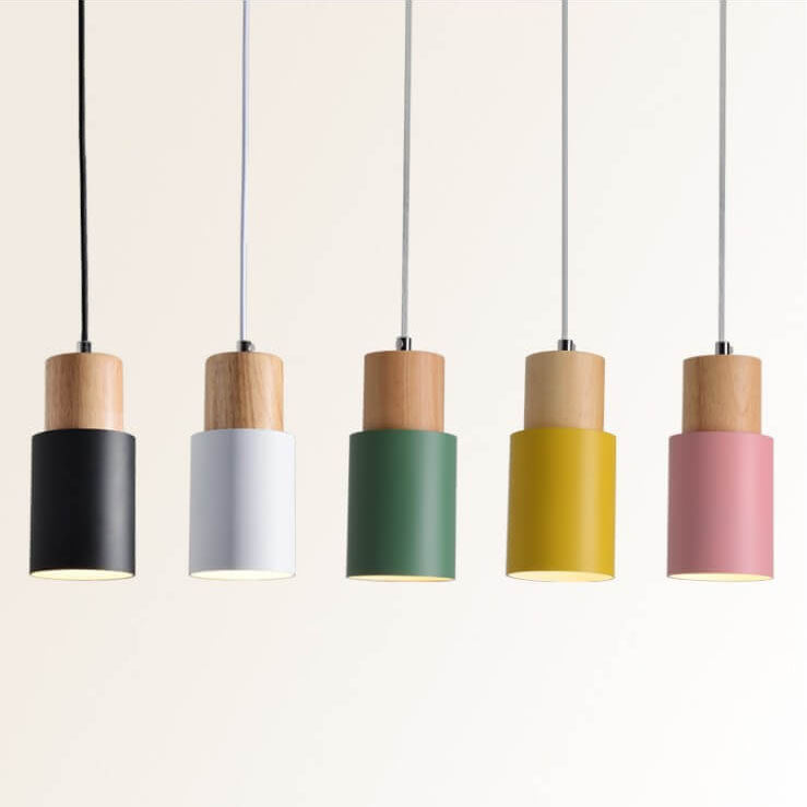 Minimalist Cylindrical Aluminium Adjustable Cable Pendant Light