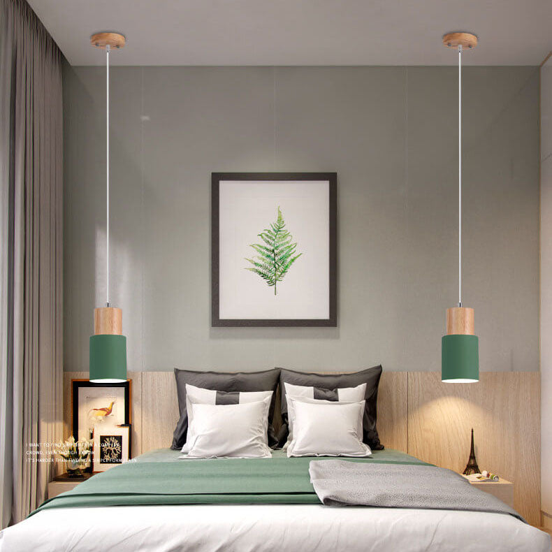 Minimalist Cylindrical Aluminium Adjustable Cable Pendant Light