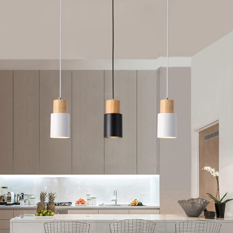 Minimalist Cylindrical Aluminium Adjustable Cable Pendant Light