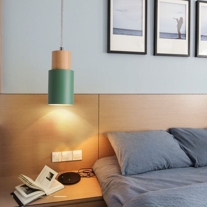 Minimalist Cylindrical Aluminium Adjustable Cable Pendant Light