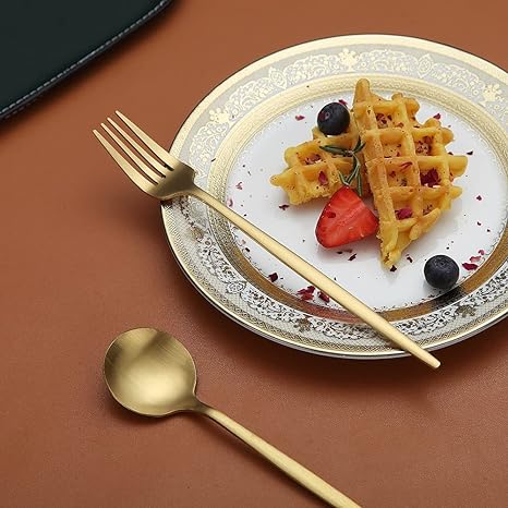 Sleek Minimalist Stainless Steel Modern Flatware Cutlery Set