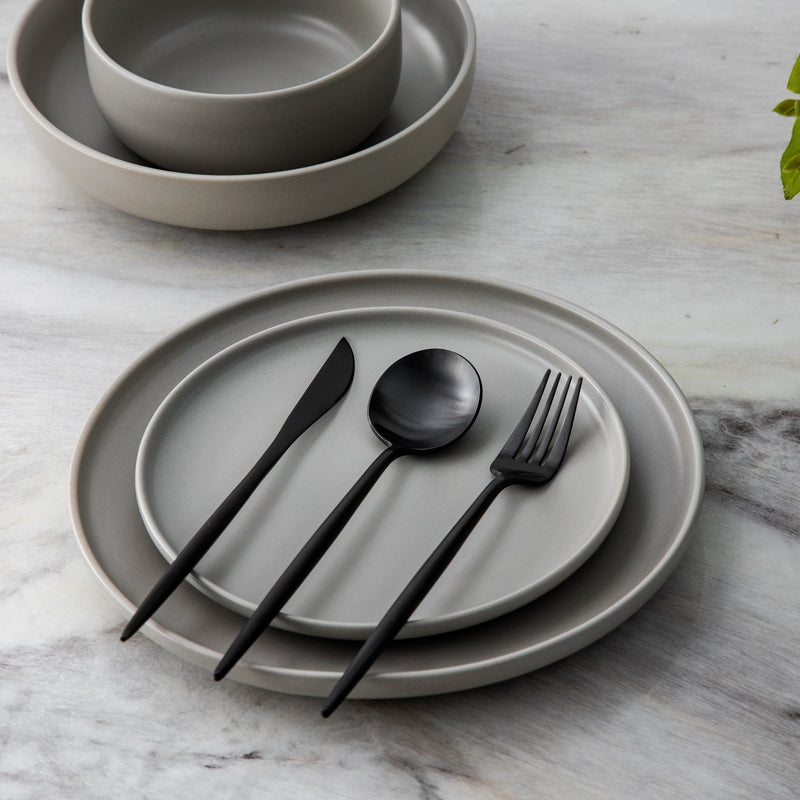 Sleek Minimalist Stainless Steel Modern Flatware Cutlery Set