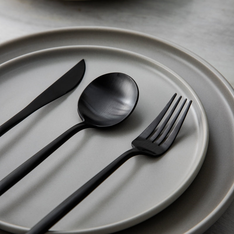 Sleek Minimalist Stainless Steel Modern Flatware Cutlery Set