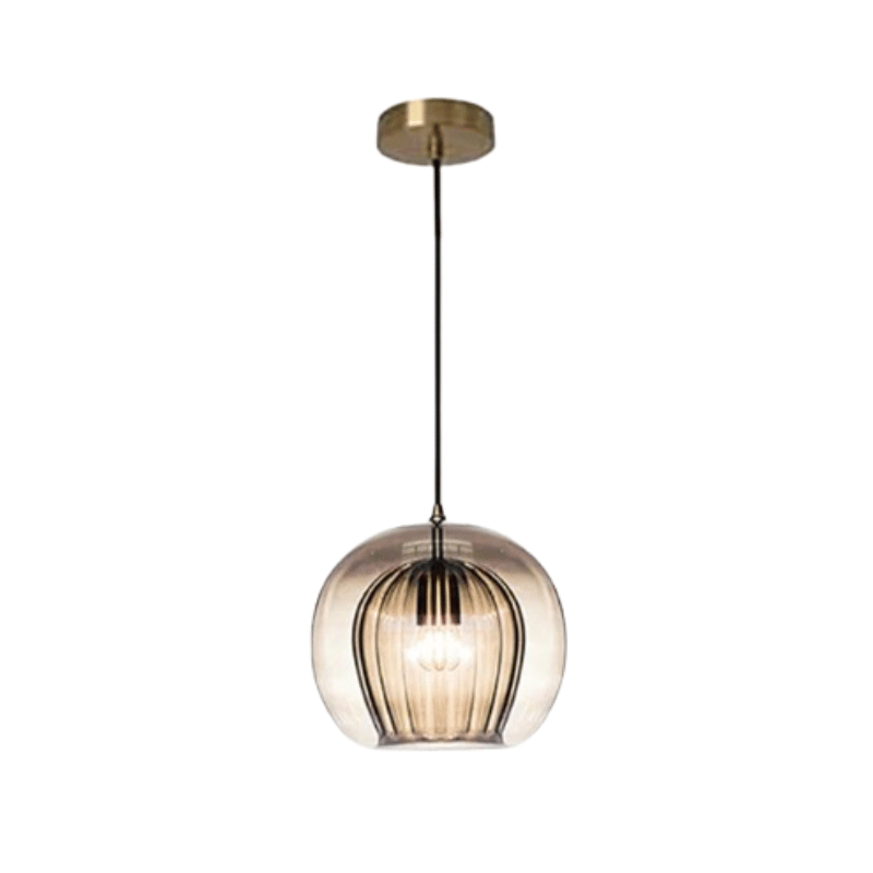 Sleek Aluminium Glass Adjustable Length Modern Pendant Light