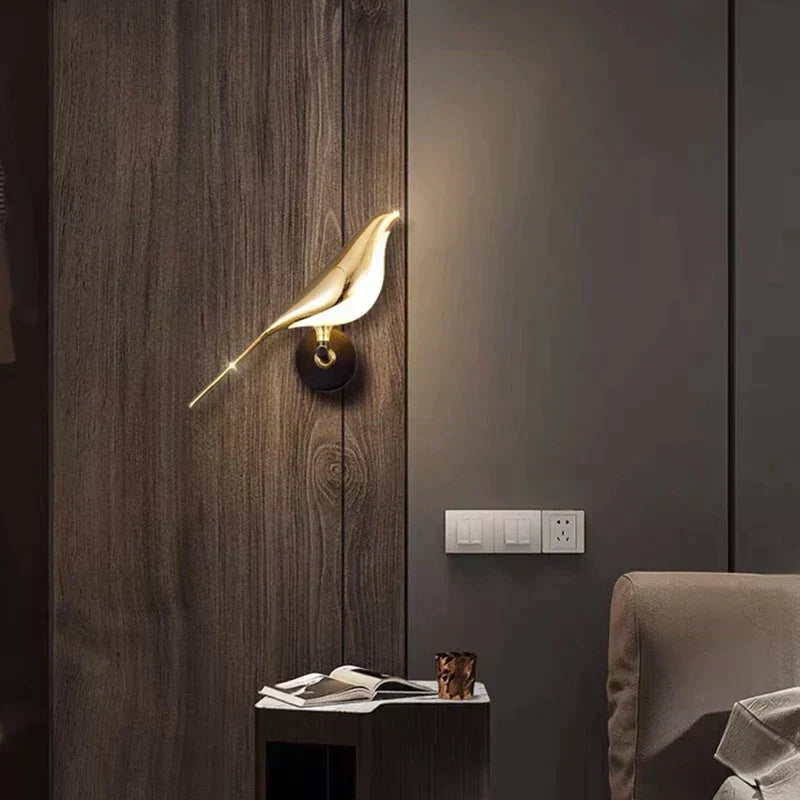 Sculptural Bird Silhouette Magnetic Adjustable Wall Light