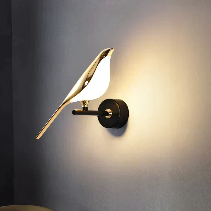 Sculptural Bird Silhouette Magnetic Adjustable Wall Light