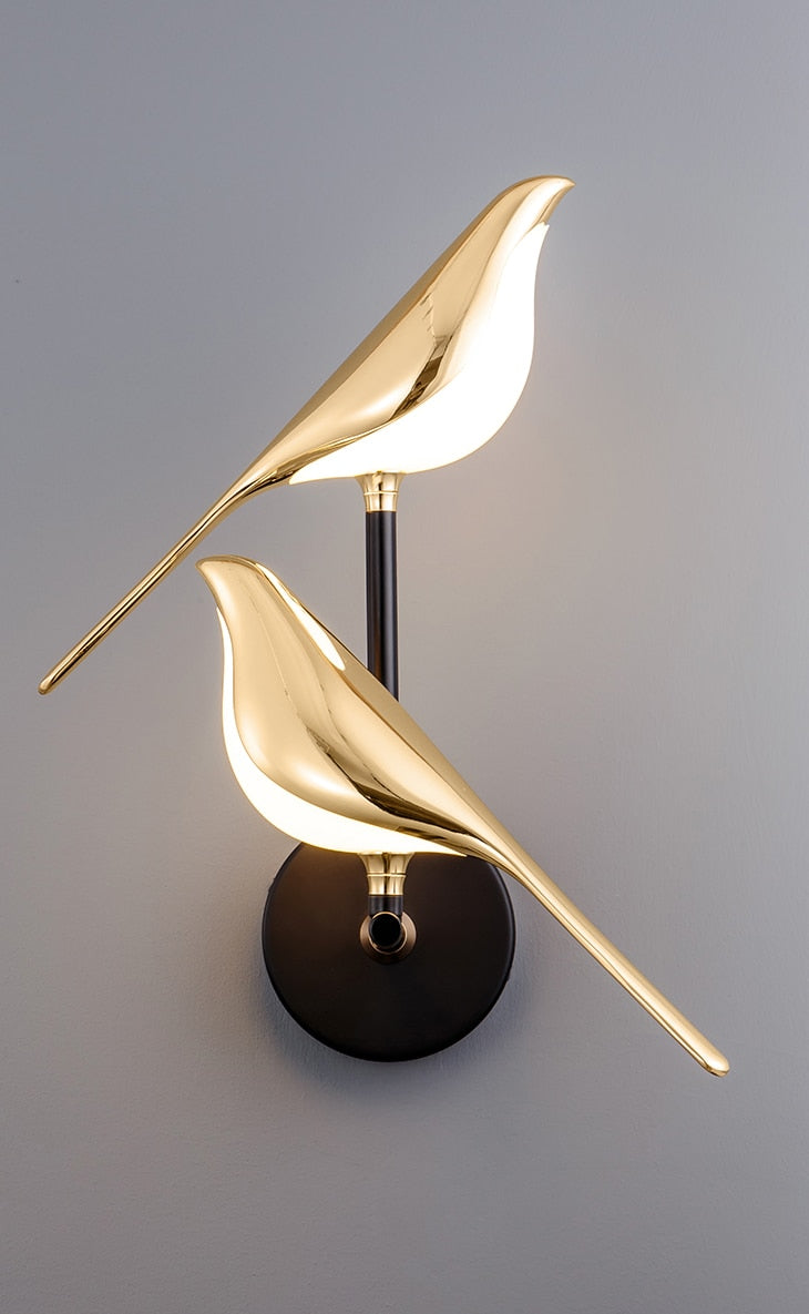Sculptural Bird Silhouette Magnetic Adjustable Wall Light