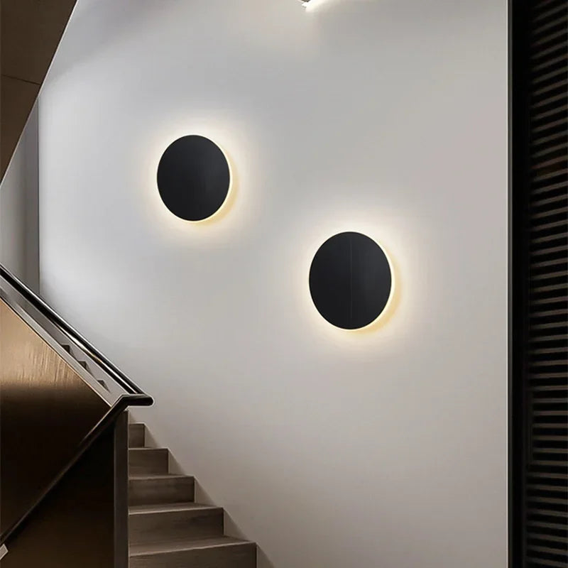 Minimalist Round Touch Control Sensor Wall Light