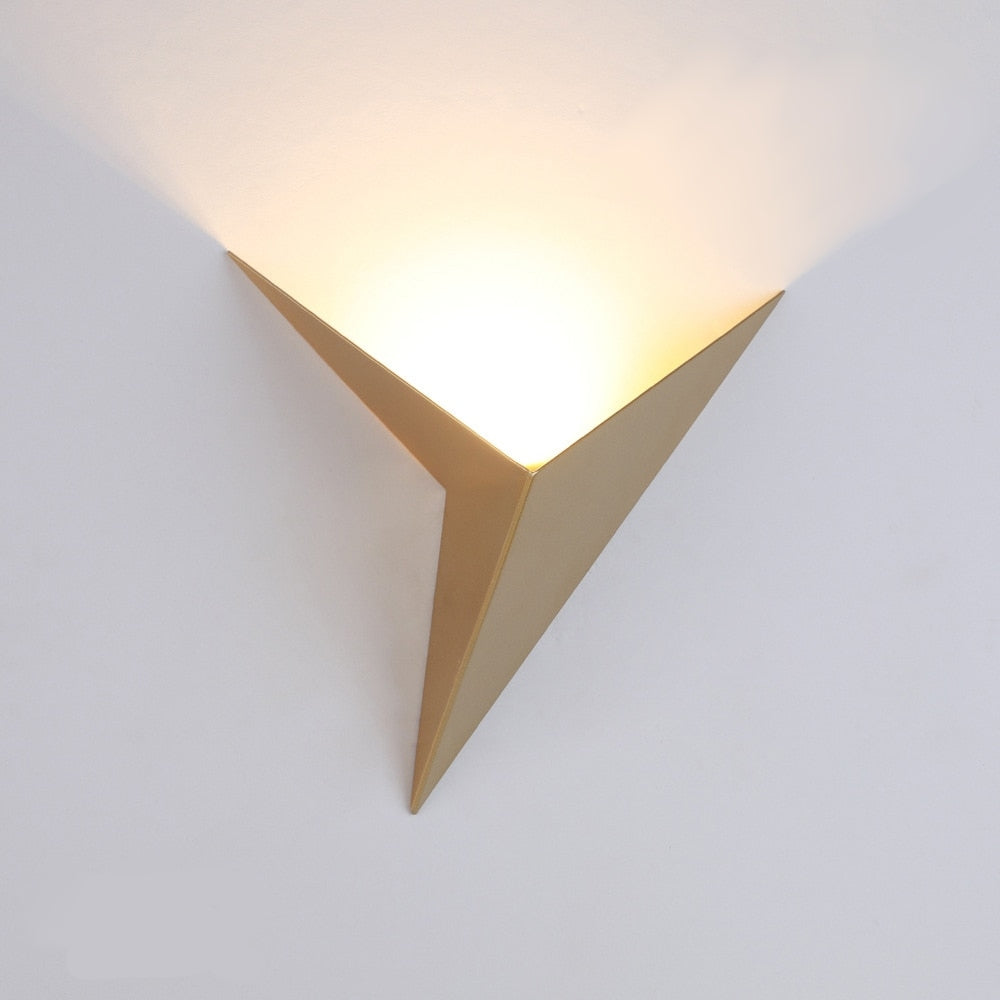 Minimalist Triangular Iron Nordic Indoor Stairs Wall Light