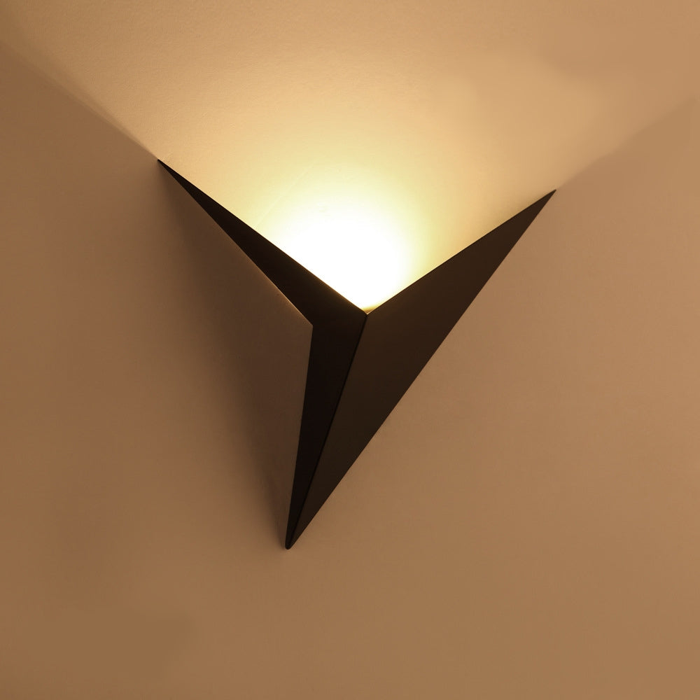 Minimalist Triangular Iron Nordic Indoor Stairs Wall Light