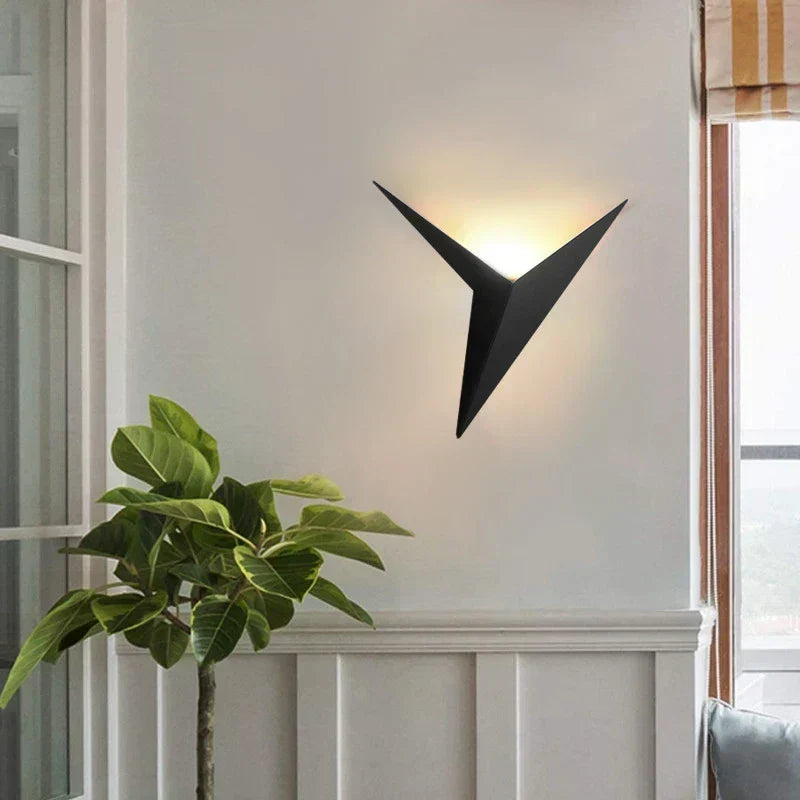 Minimalist Triangular Iron Nordic Indoor Stairs Wall Light