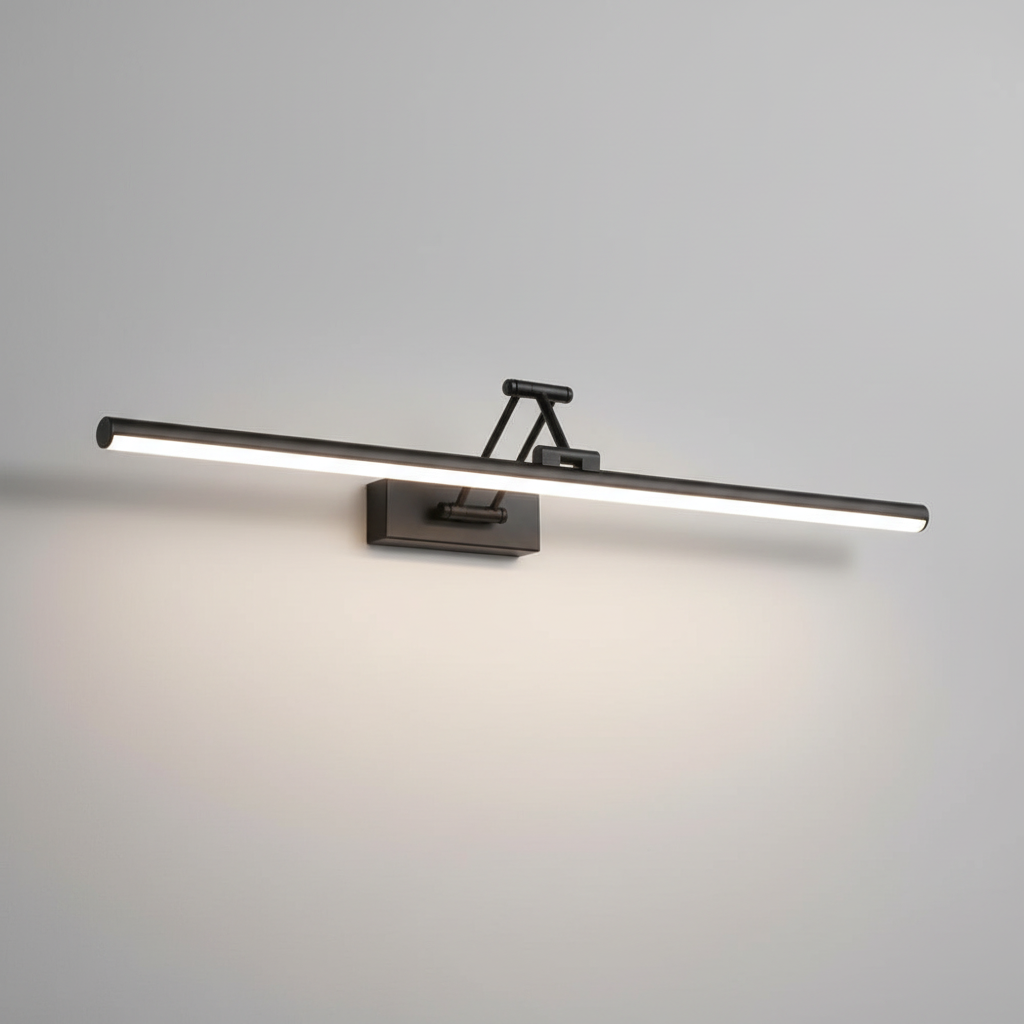 Slim Profile Metal Acrylic Moisture Resistant Mirror Wall Light