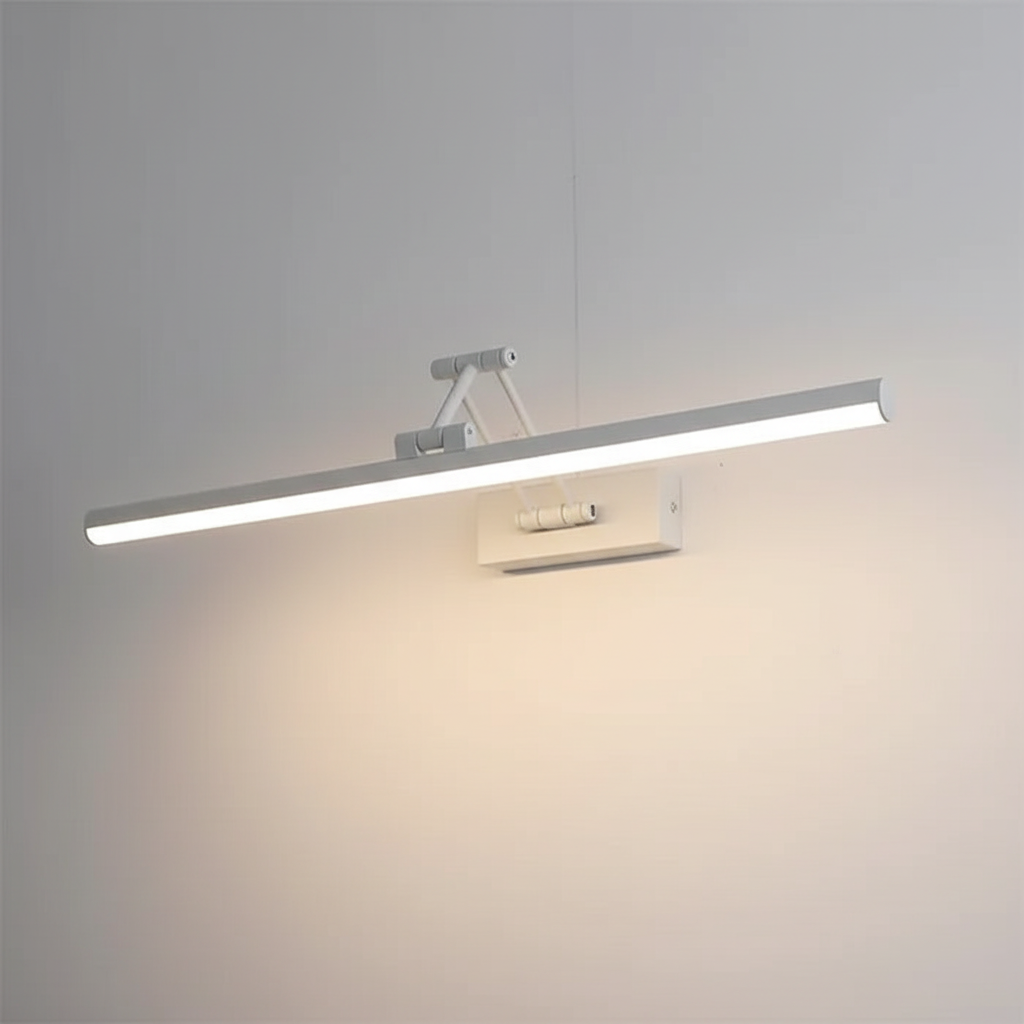Slim Profile Metal Acrylic Moisture Resistant Mirror Wall Light