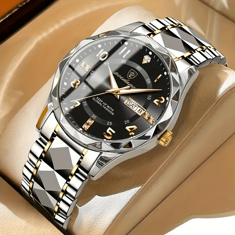 Multifunctional Waterproof Dual Display Chronograph Alarm Sports Watch