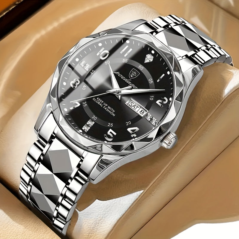 Multifunctional Waterproof Dual Display Chronograph Alarm Sports Watch