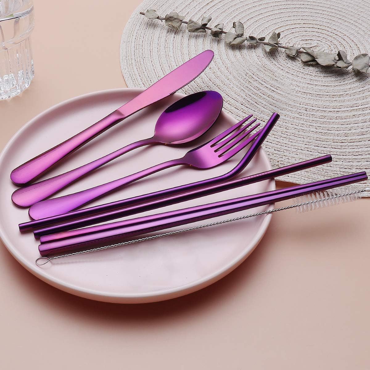 Compact Lightweight Stainless Steel Waterproof Case Travel Cutlery Set