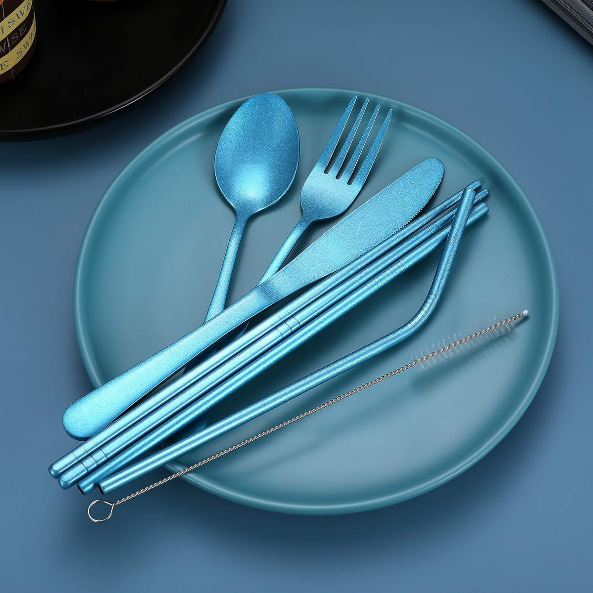 Compact Lightweight Stainless Steel Waterproof Case Travel Cutlery Set