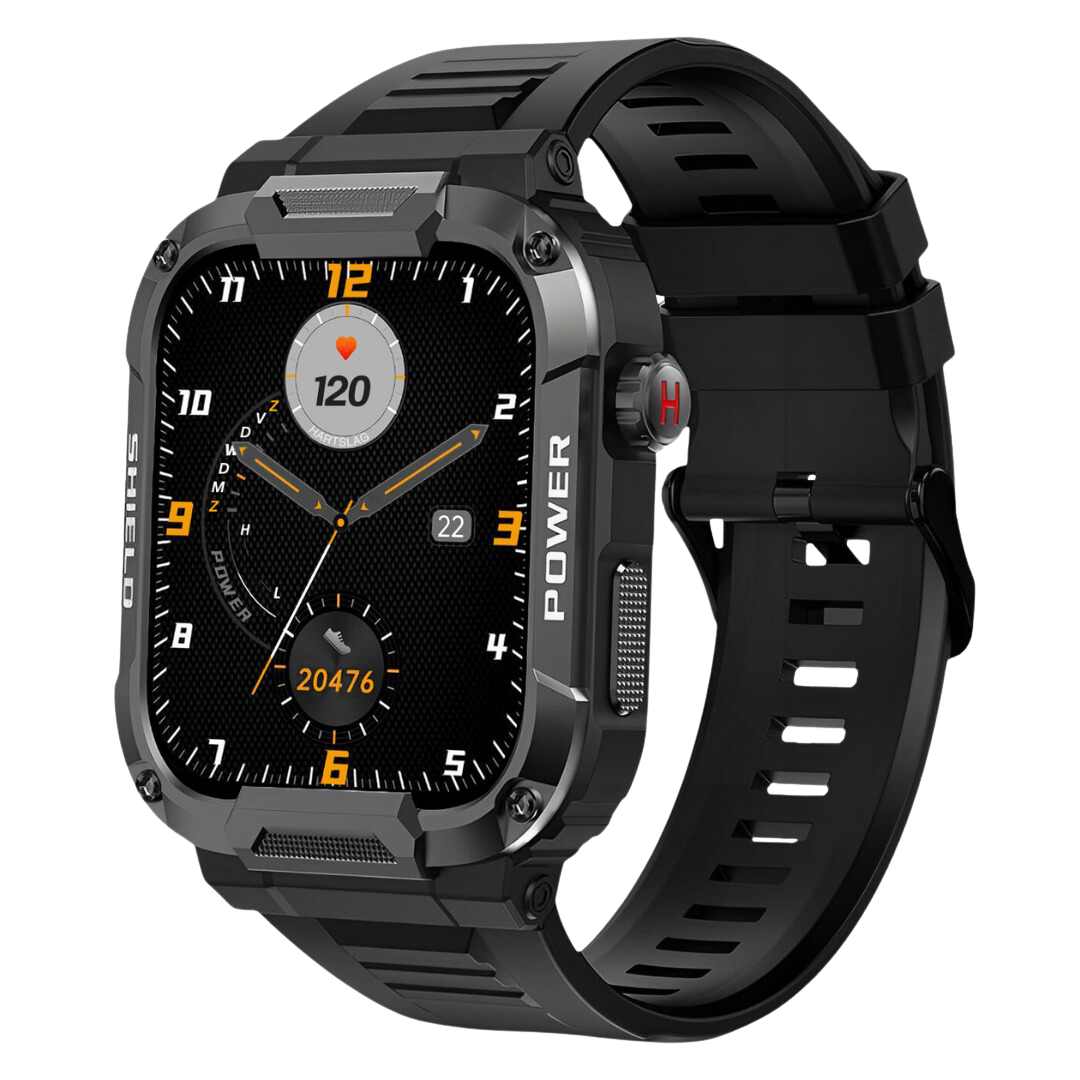Rugged Shockproof Waterproof Health Monitoring Smartwatch For Men