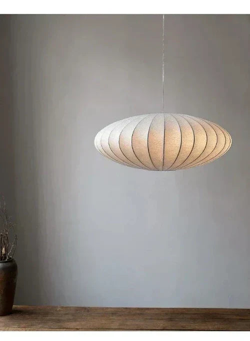 Silk Lampshade Crystal Crown Luxury Pendant Light