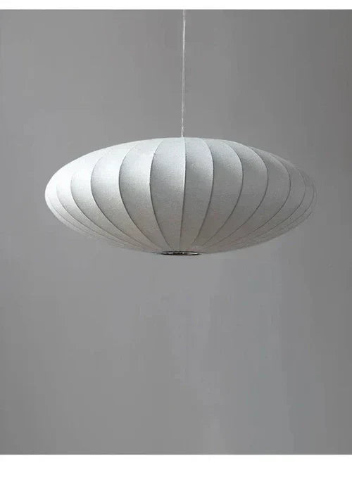 Silk Lampshade Crystal Crown Luxury Pendant Light
