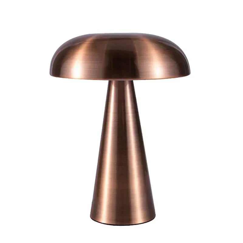 Mushroom Shaped Iron Acrylic Dimmable Cordless Table Lamp