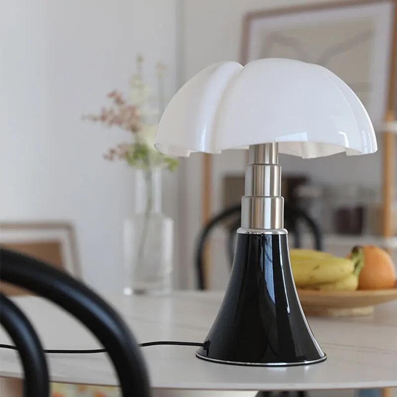 Flower Inspired Adjustable Steel Dimmable Touch Control Table Lamp