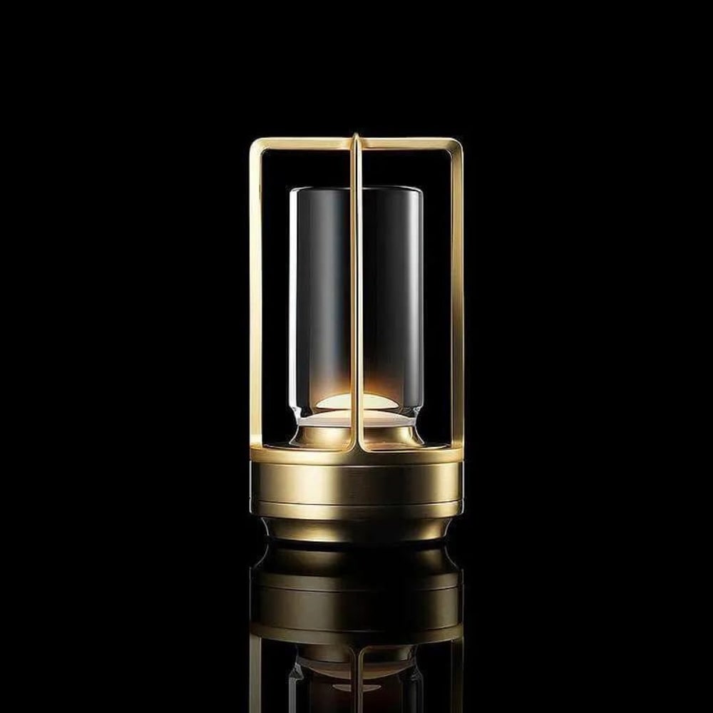 Minimalist Metal Cordless Rechargeable Indoor Outdoor Table Lamp