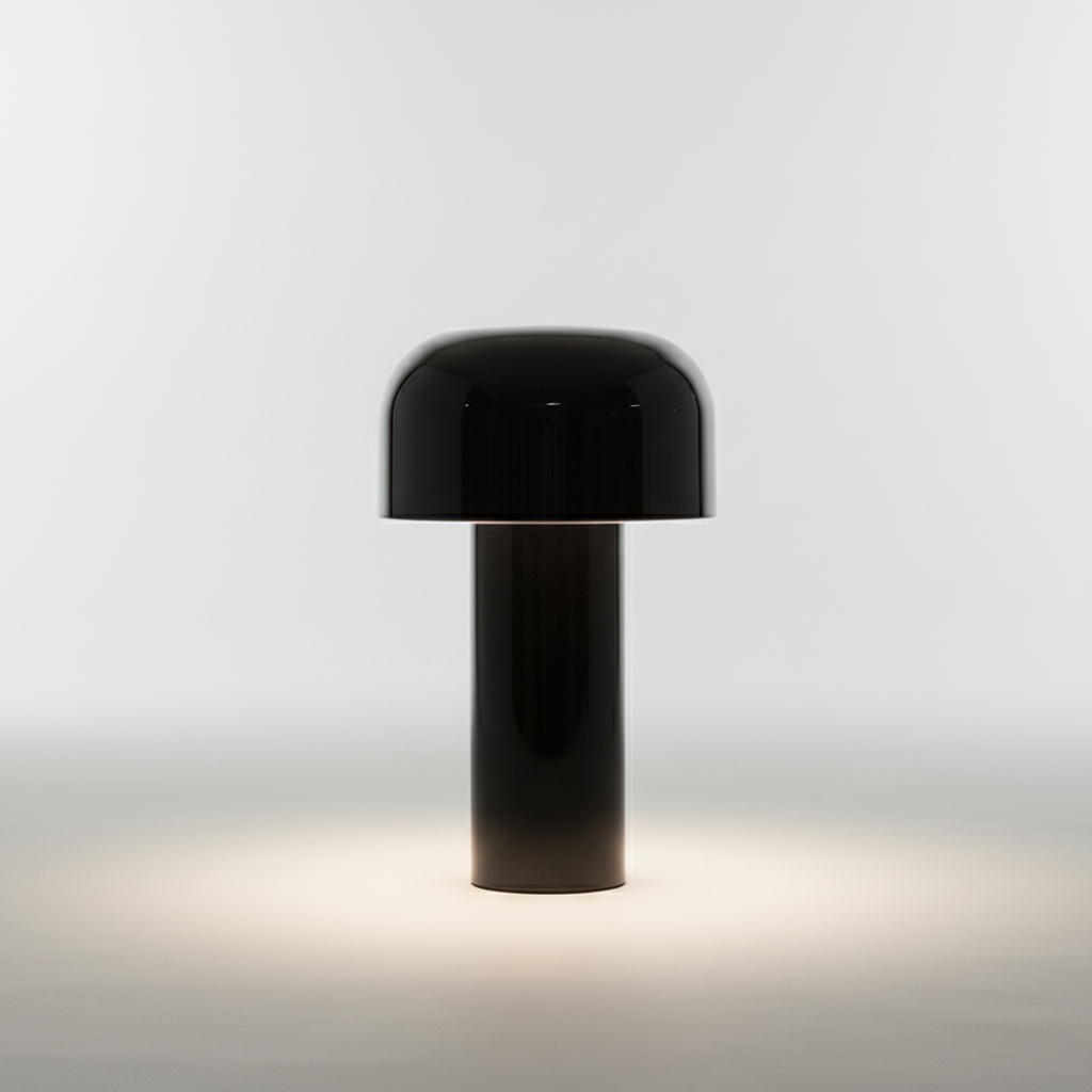 Sleek Mushroom Shaped Cordless Touch Control Table Lamp