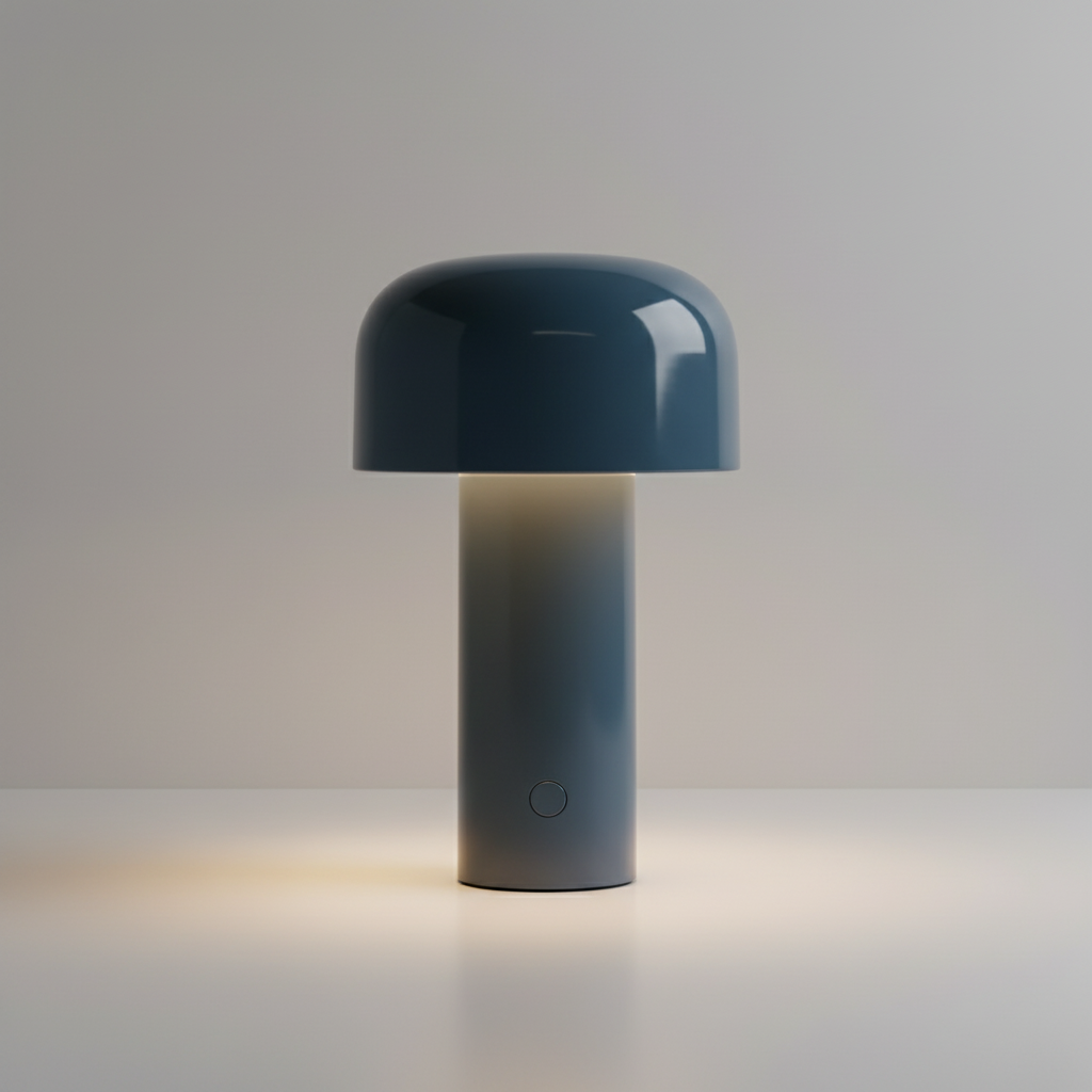 Sleek Mushroom Shaped Cordless Touch Control Table Lamp