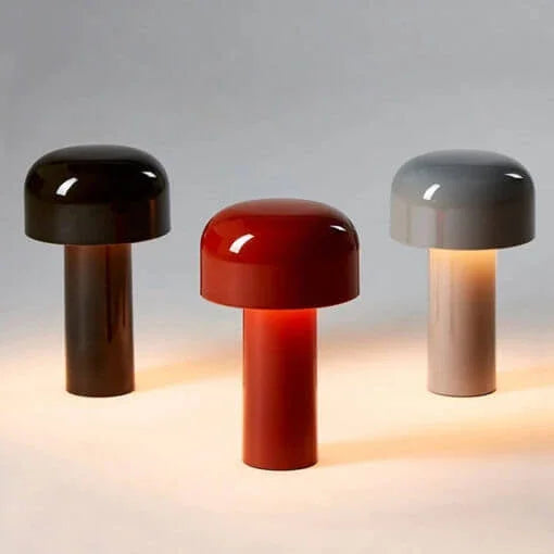 Sleek Mushroom Shaped Cordless Touch Control Table Lamp