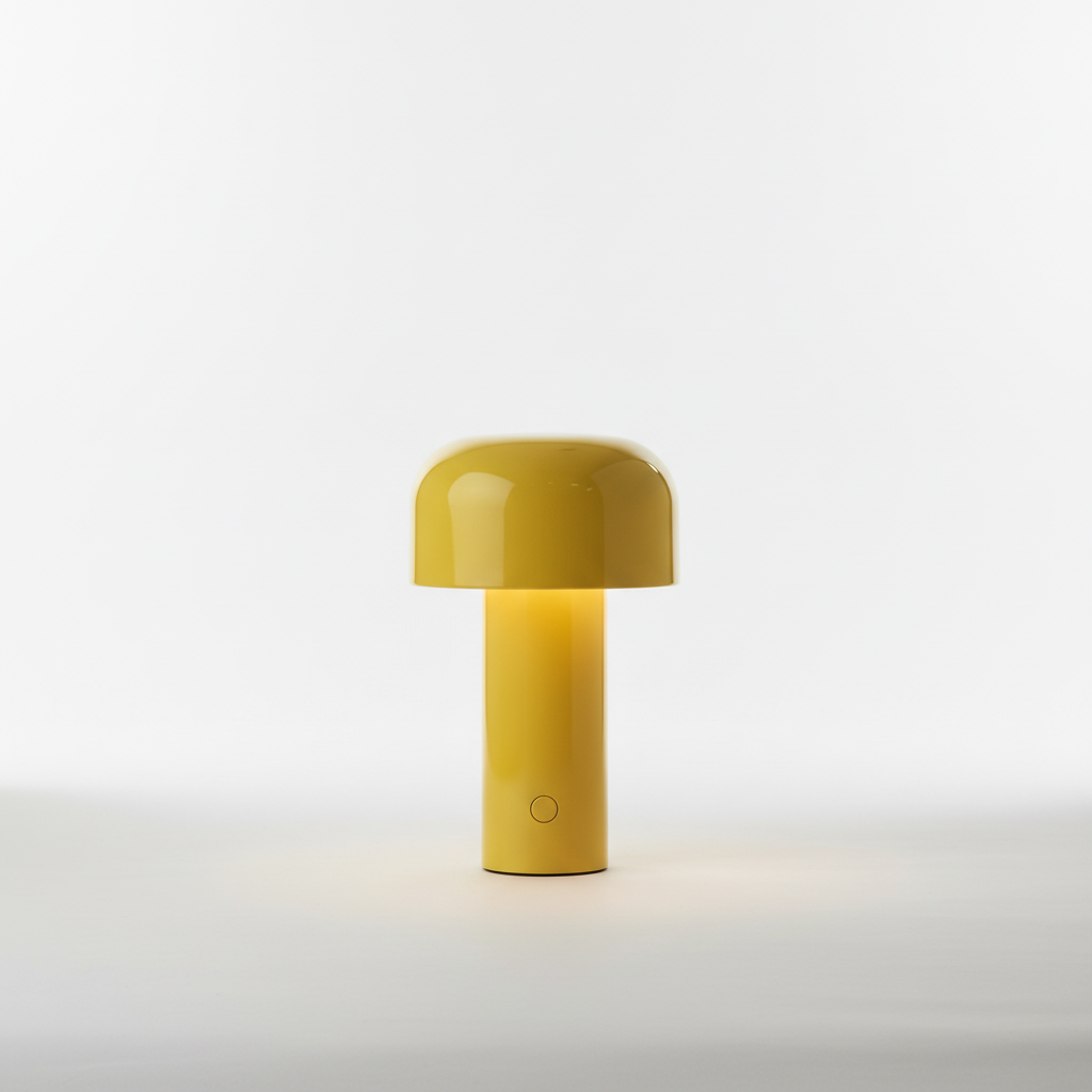 Sleek Mushroom Shaped Cordless Touch Control Table Lamp