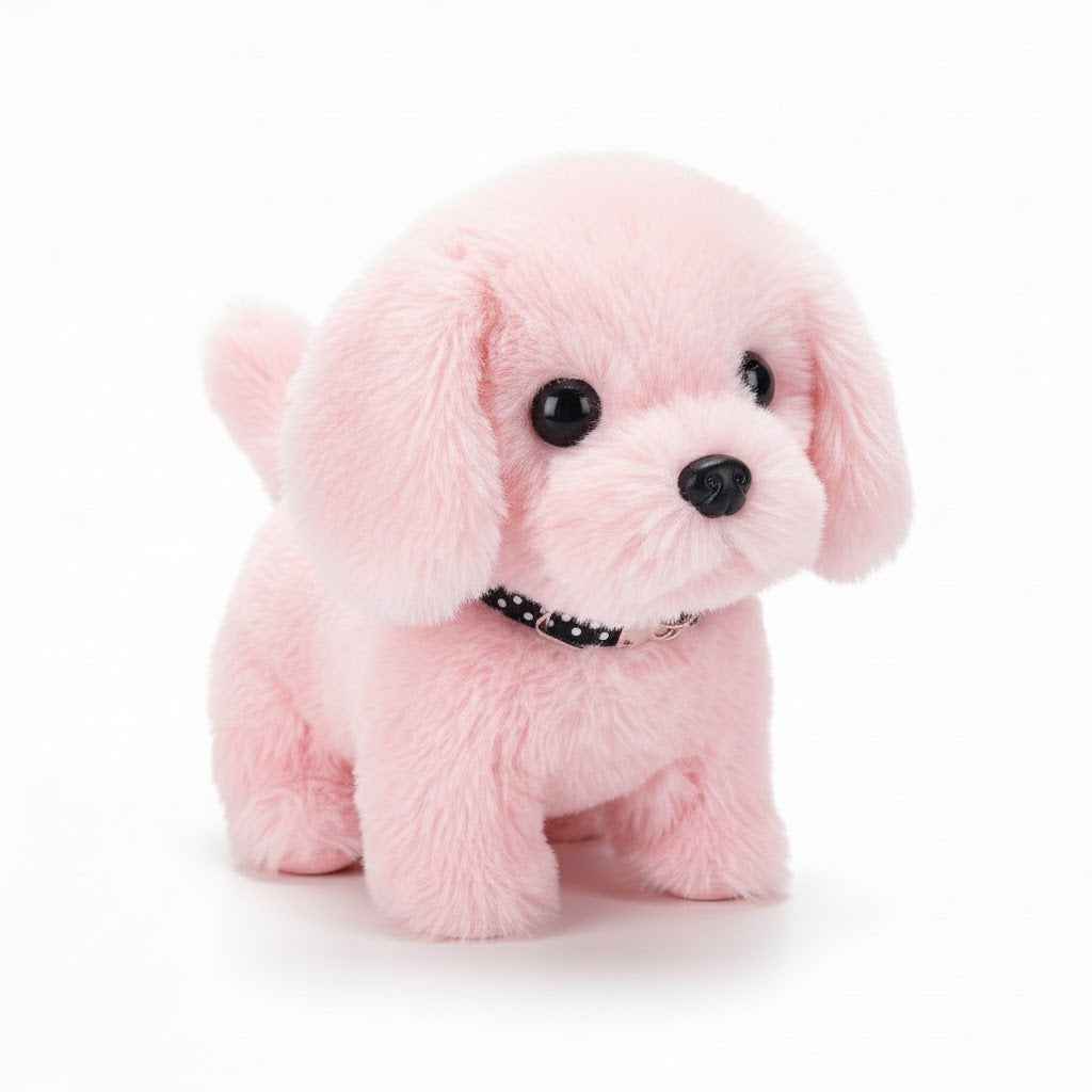 Realistic Walking Barking Tail Wagging Interactive Plush Puppy Toy