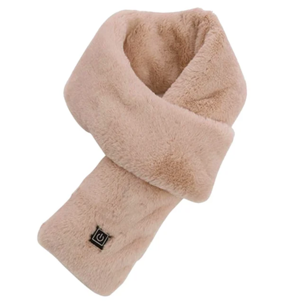 USB Heated Faux Fur Winter Warming Neck Scarf