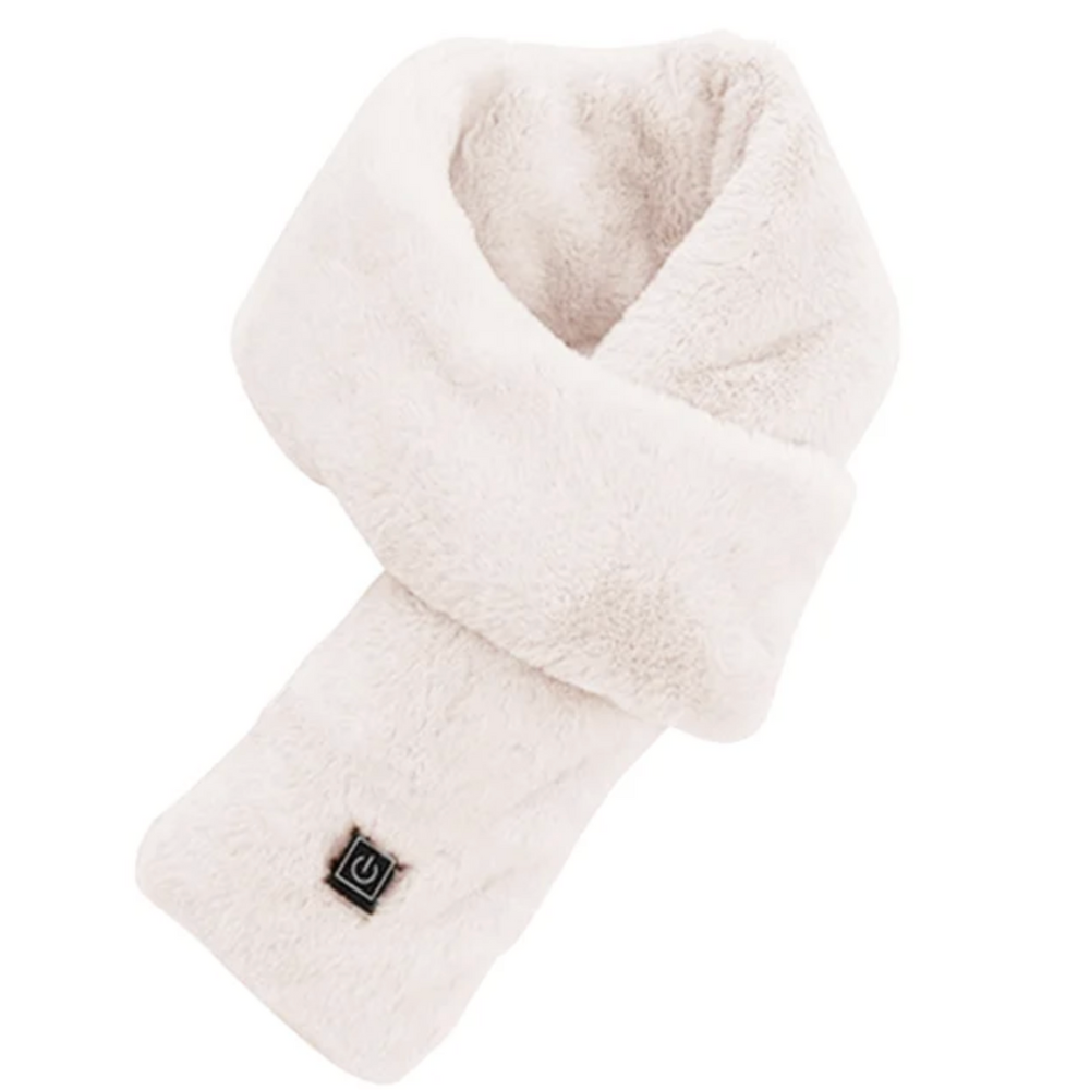 USB Heated Faux Fur Winter Warming Neck Scarf
